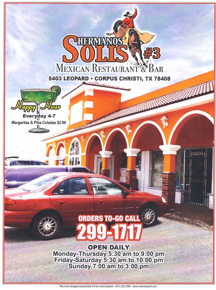 Hermanos Solis Restaurant in Corpus Christi, TX.