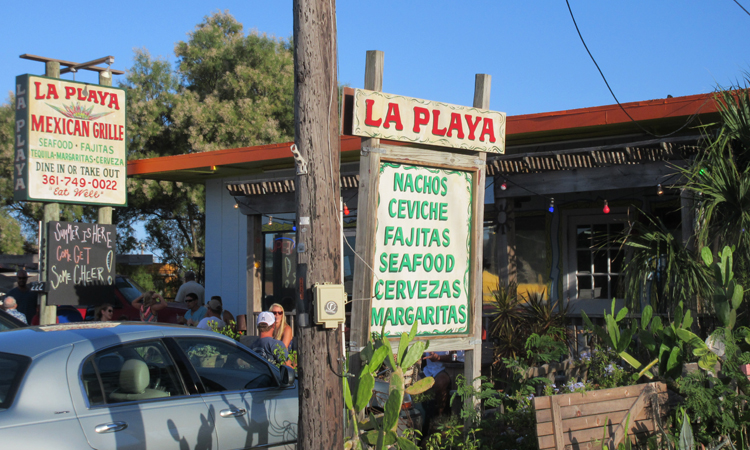La Playa Restaurant in Port Aransas, Texas.