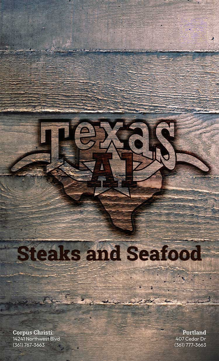 Texas A1 Steaks & Seafood Restaurant in Corpus Christi & Portland, Texas