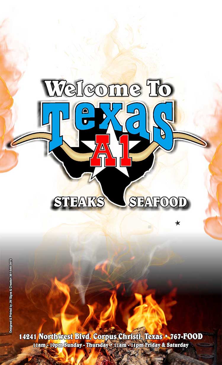 Texas A1 Steaks & Seafood Restaurant in Corpus Christi & Portland, Texas