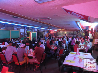 The Crazy Cajun Restaurant in Port Aransas, Texas.