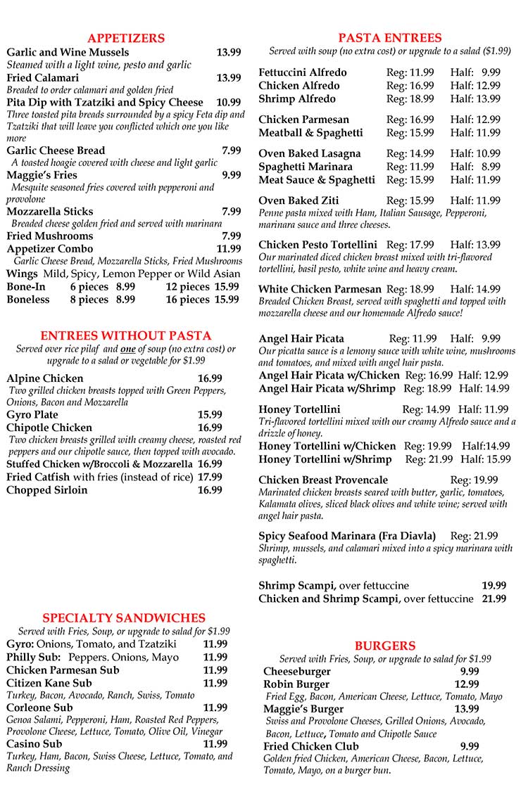 Maggie's Italian Restaurant in Corpus Christi