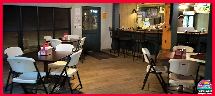 Pop's Tavern & Cafe in Rokport, Texas