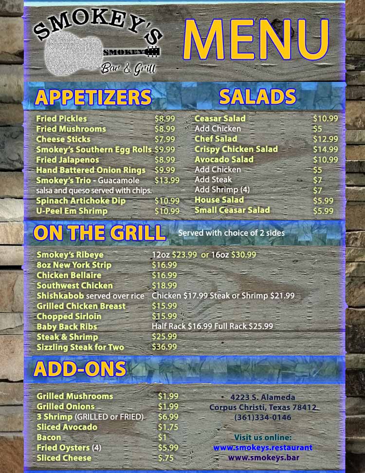 Smokey's Bar & Grill in Corpus Christi, TX.