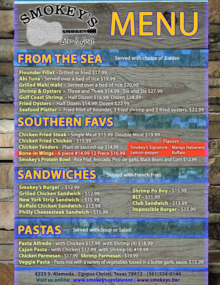 Smokey's Bar & Grill in Corpus Christi, TX.