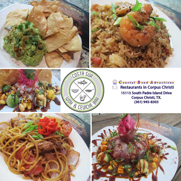 Costa Sur Wok & Ceviche Bar on N. Padre Island in Corpus Christi, Texas