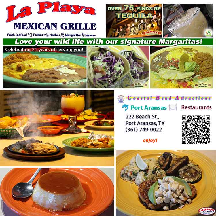 La Playa Seafood Restaurant in Port Aransas, Texas La Playa Seafood Restaurant in Port Aransas, Texas
