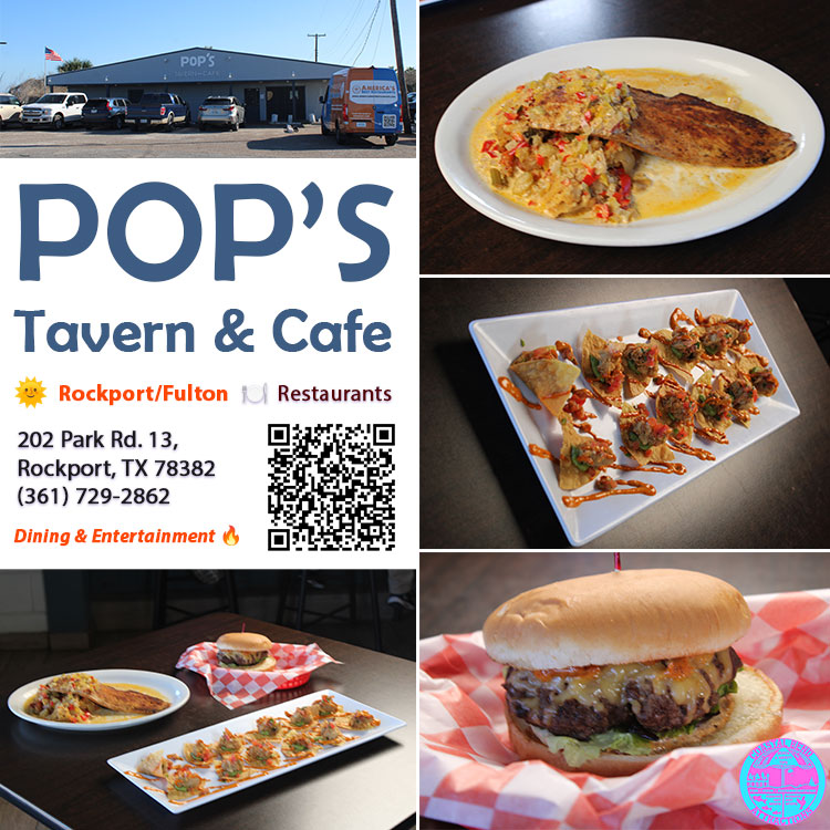 Pop's Tavern & Cafe in Rockport - Fulton - Lamar, Texas