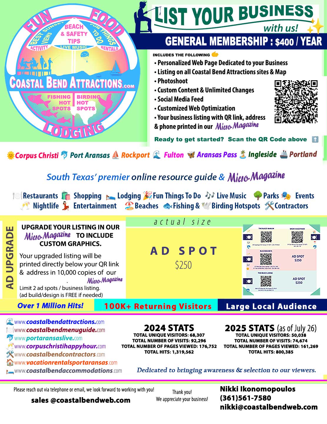 Coastal Bend Attractions Membership Registration